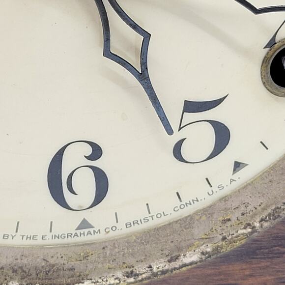 Vintage Antique Ingraham Mantle Clock Duplex in great working condition. - Picture 11 of 15
